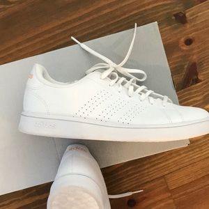 Adidas White Tennis Shoes 8.5